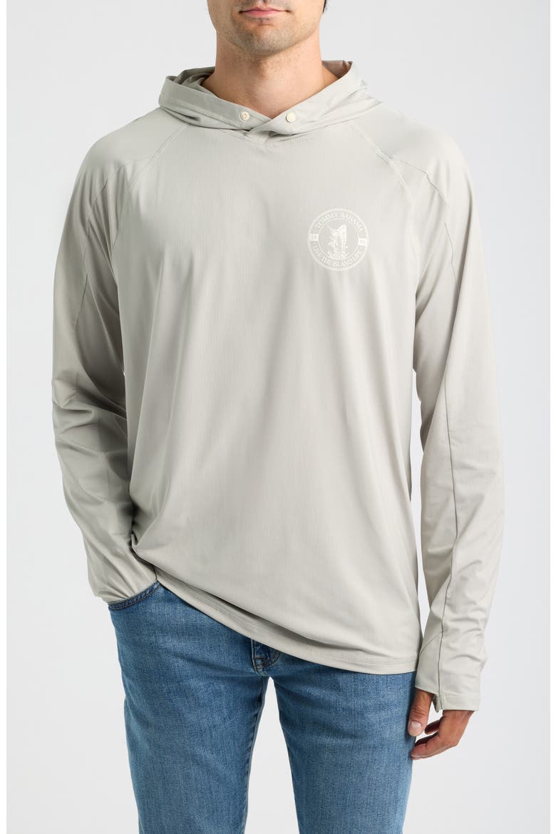 Chill Time IslandZone® Hooded Rashguard, Main, color, PALOMA