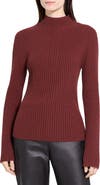 Theory Traveling Mock Neck Rib Cashmere Sweater