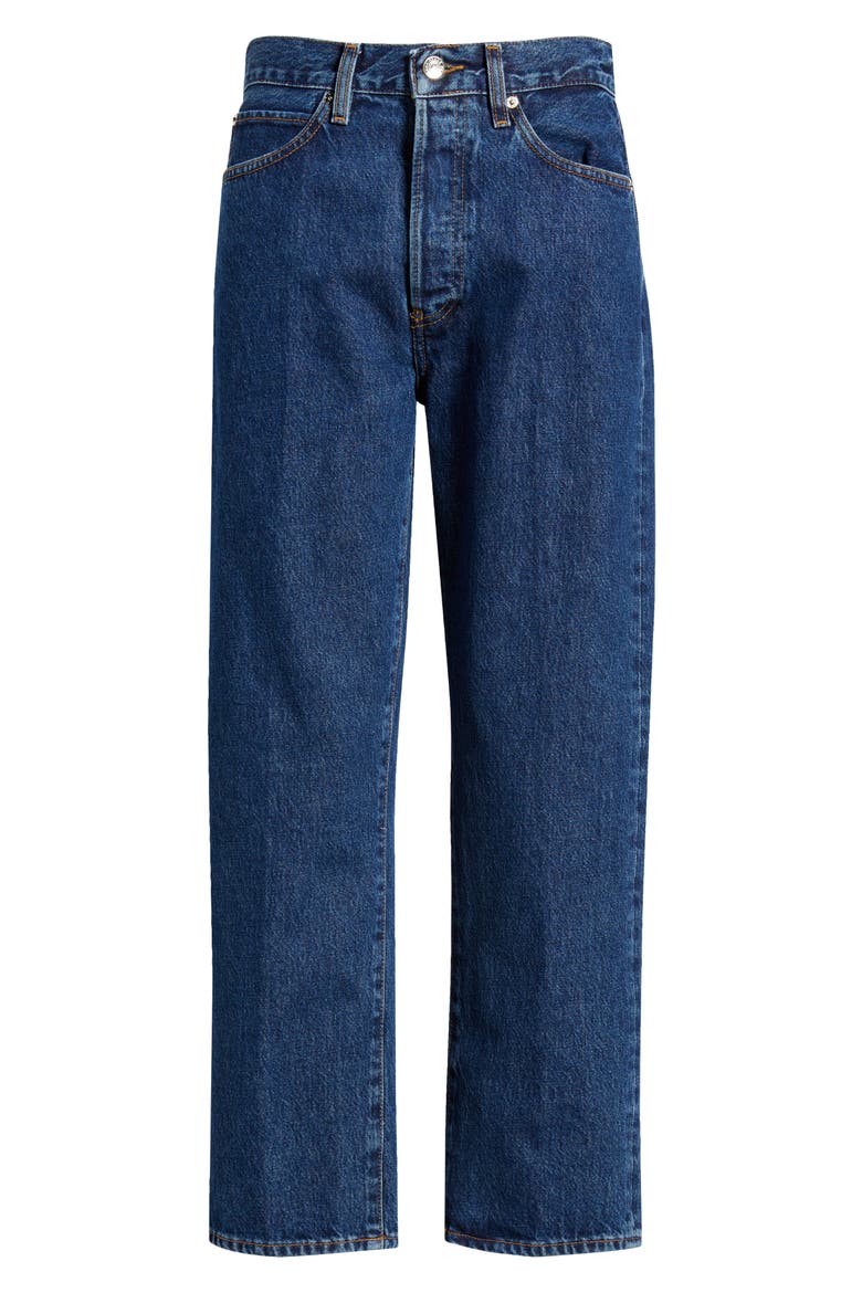 The Vertical High Waist Ankle Relaxed Straight Leg Jeans, Alternate, color, LAVISH