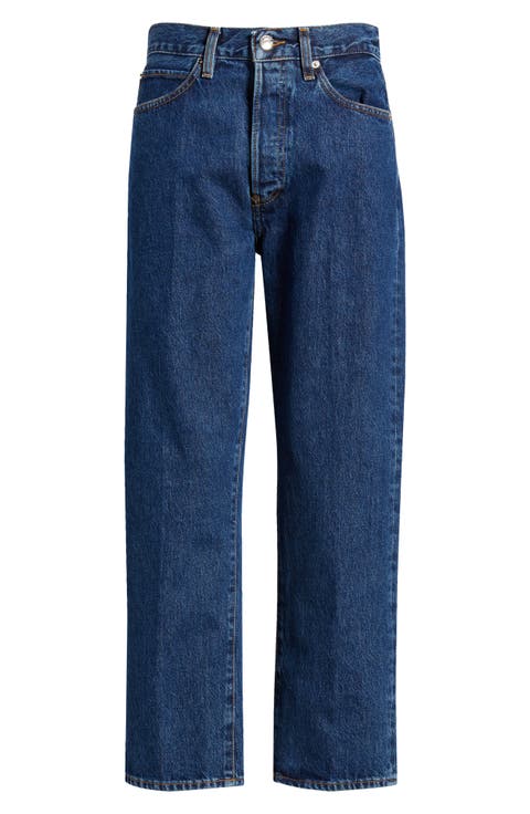 The Vertical High Waist Ankle Relaxed Straight Leg Jeans