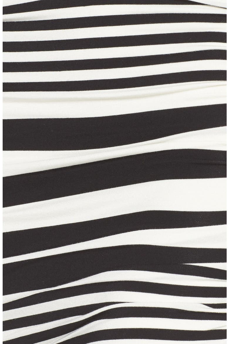 Stripe Ruched Jersey Tank Dress (Nordstrom Exclusive), Alternate, color, BLACK AND WHITE