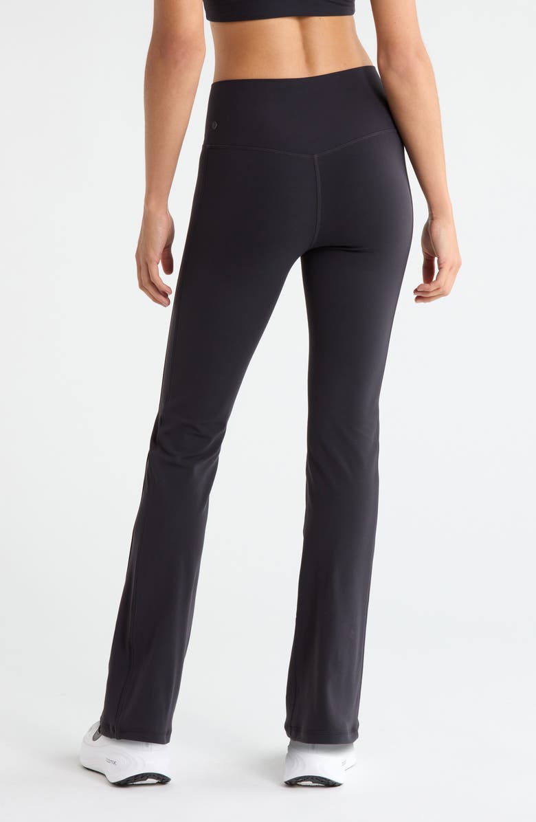 Zella Studio Luxe Piped Bootcut Leggings, Alternate, color, Black
