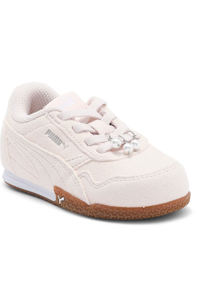 PUMA Kids' Bella Donna Pearls Sneaker, Main, color, Jasmine Flower/ Silver/ White