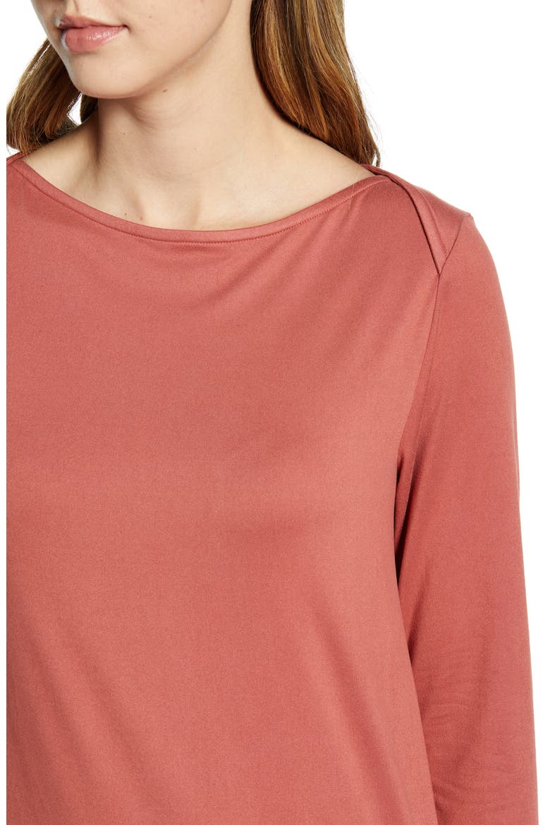 Jennifer Butter Envelope Neck Top, Alternate, color, MARSALA