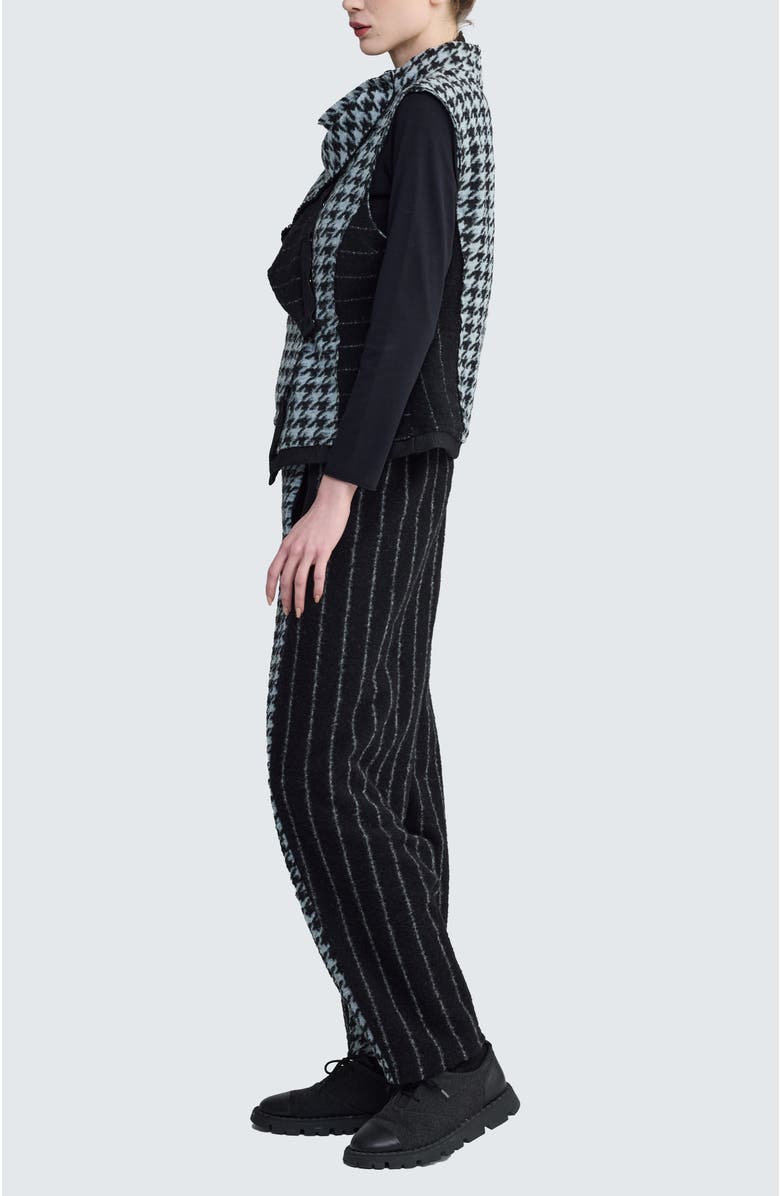 LUUKAA Lyric Asymmetric Felt Vest, Alternate, color, Monochrome Black