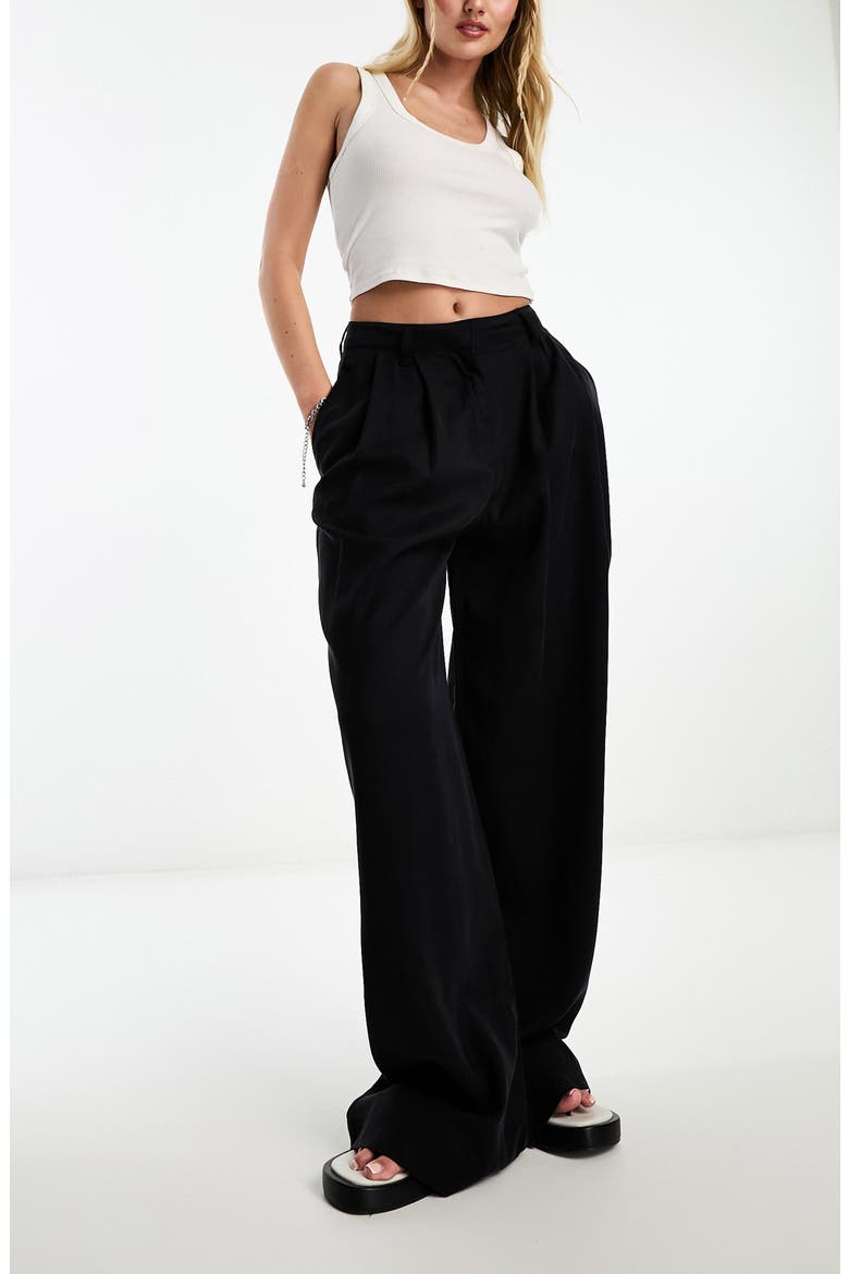 Wide Leg Pants, Main, color, BLACK