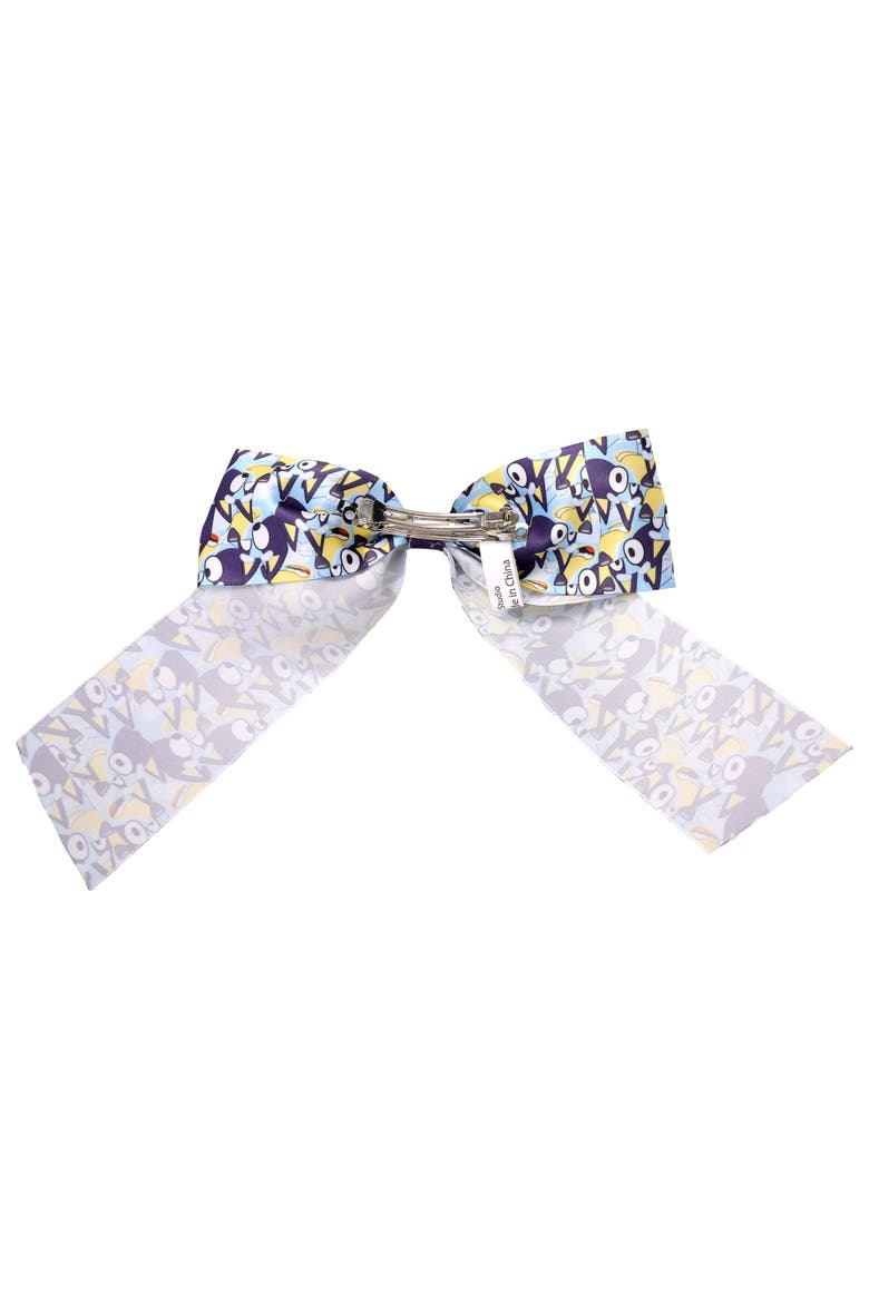 Hair Bow Barrette Clip Official License, Large Bow Clip for Hair, Alternate, color, Blue