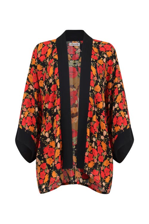 Henelle Duster Jacket In Night Bloom