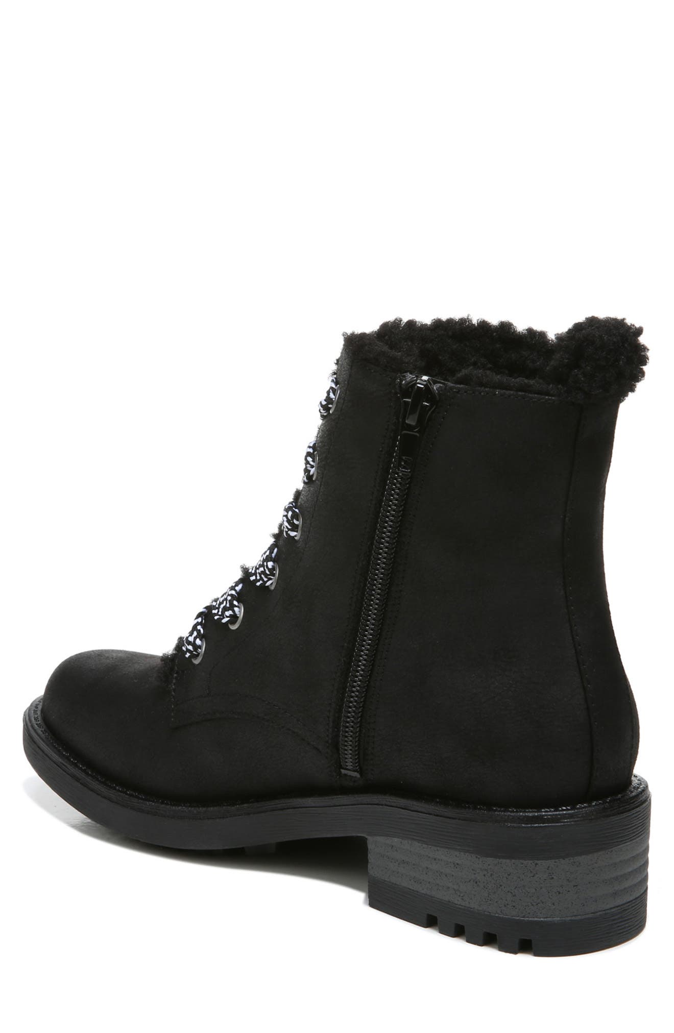 LifeStride Kunis Cozy Faux Shearling Lined Lace-Up Boot, Alternate, color, 