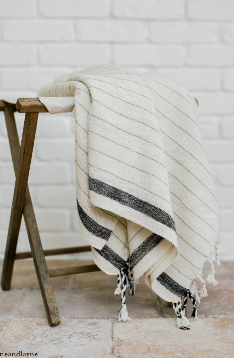 Eastern Woven Drama Beach / Bath Towel, Alternate, color, Stripe