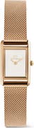 Daniel Wellington Bound Mini Tank Mesh Strap Watch, 17mm x 26mm