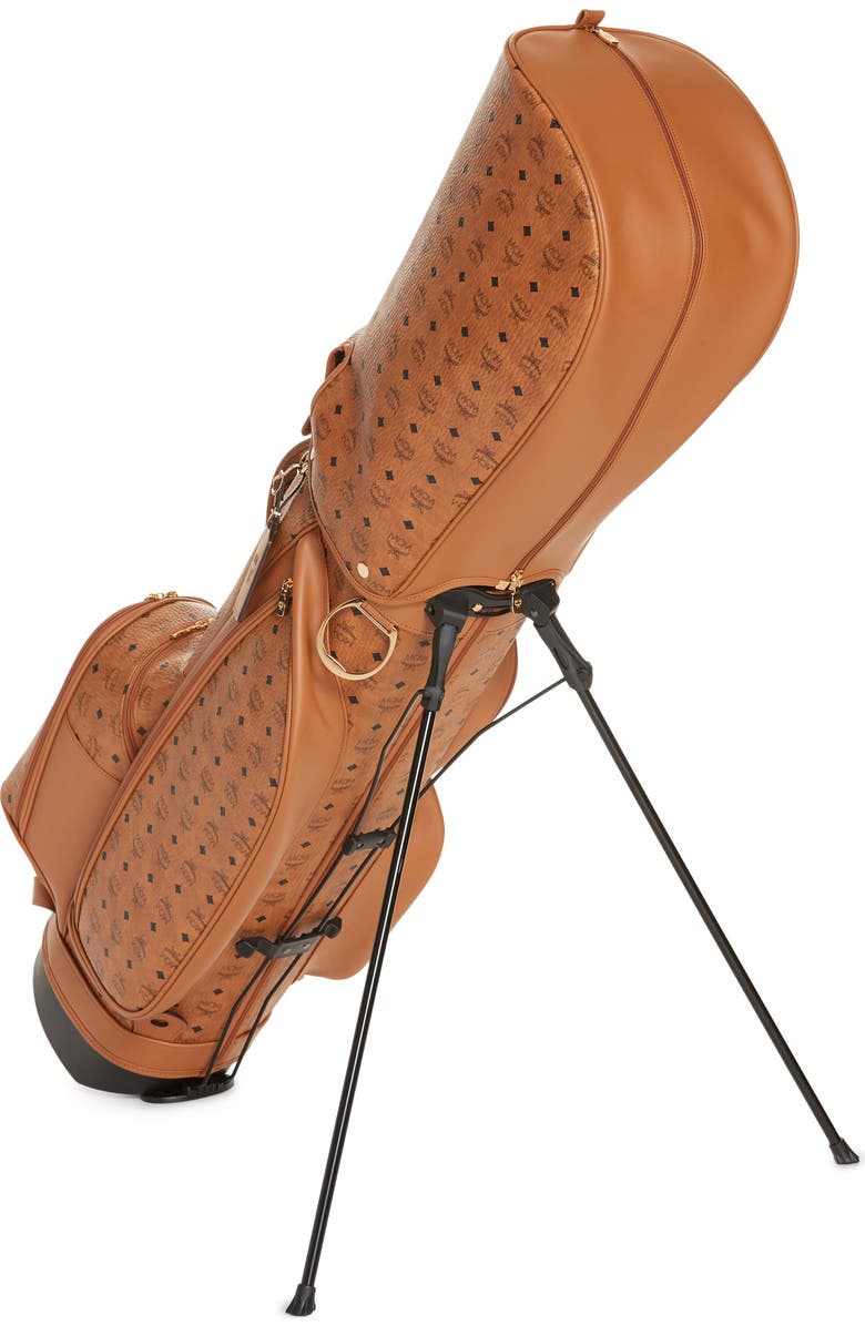 MCM Vintage Visetos Coated Canvas Golf Bag, Alternate, color,