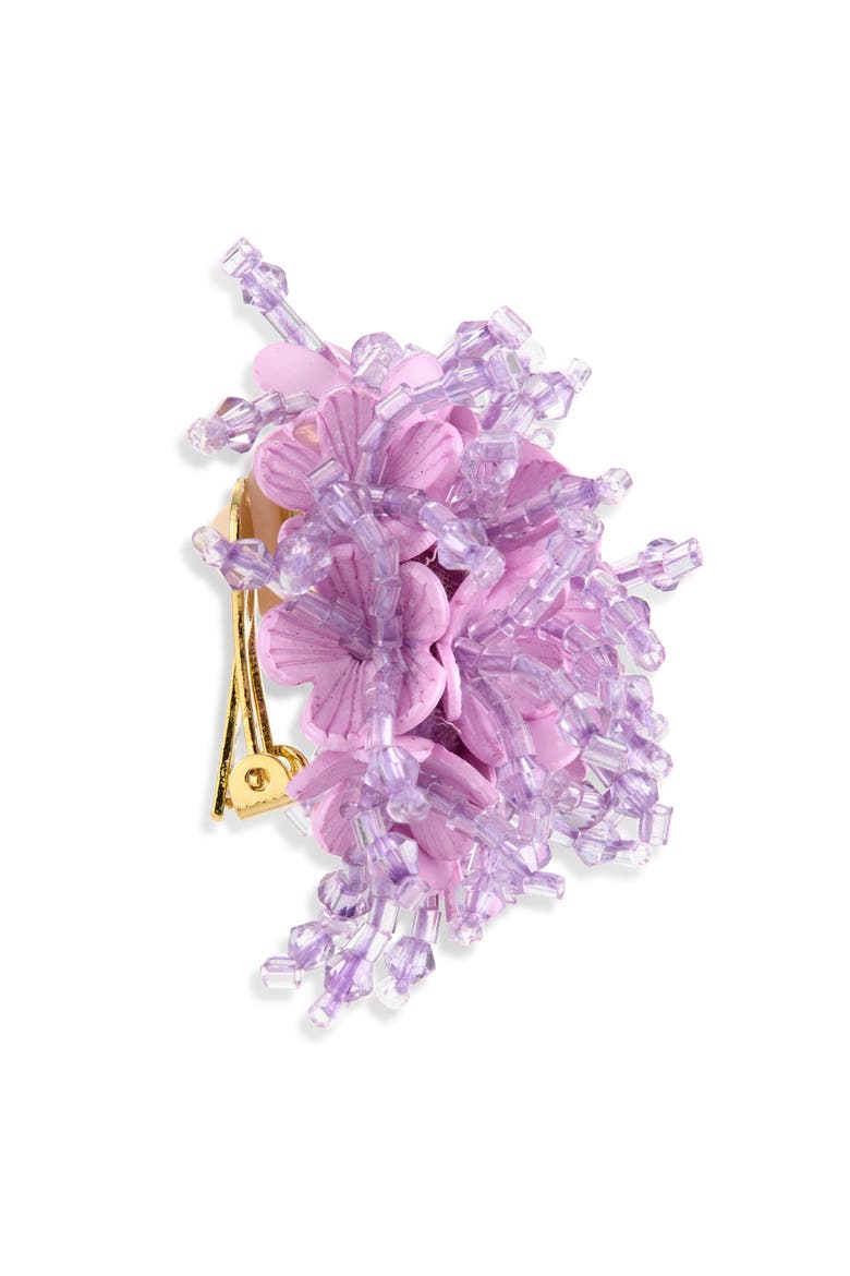 Firework Clip-On Earrings, Alternate, color, LILAC