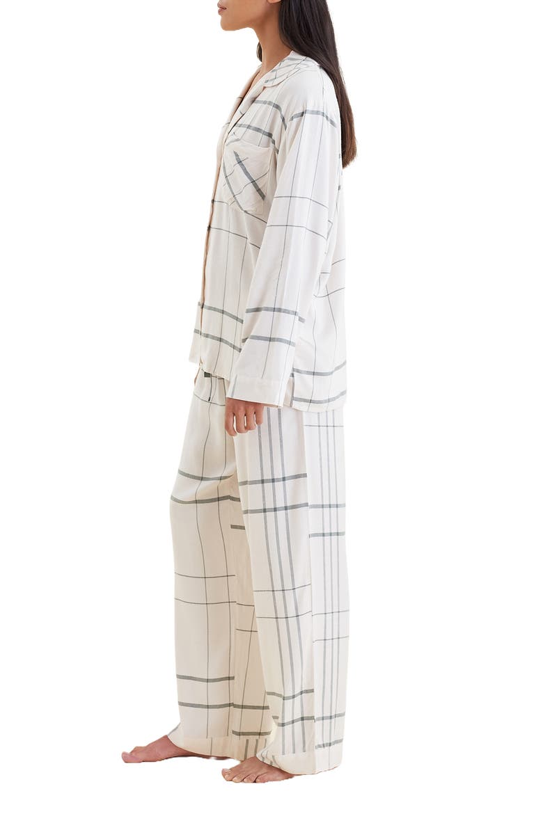 Comfy Plaid Pajamas, Alternate, color, ALMOND