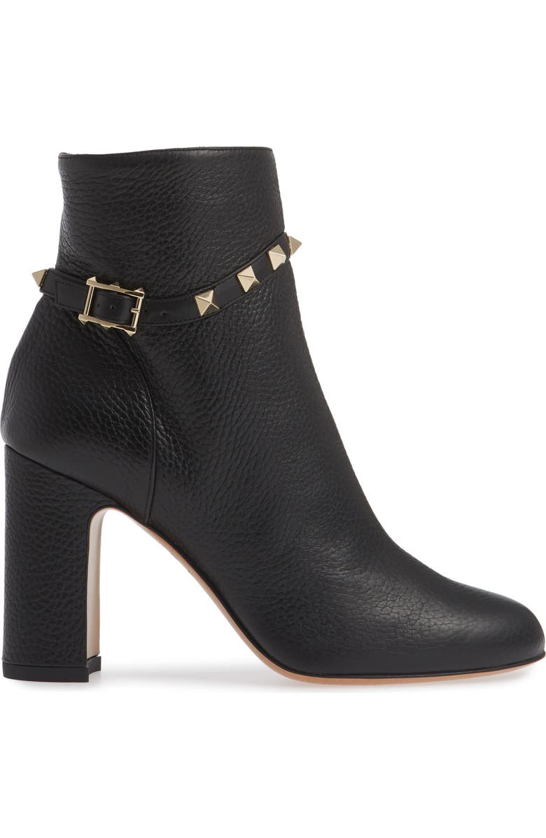 Valentino Garavani Rockstud Buckle Bootie, Alternate, color,