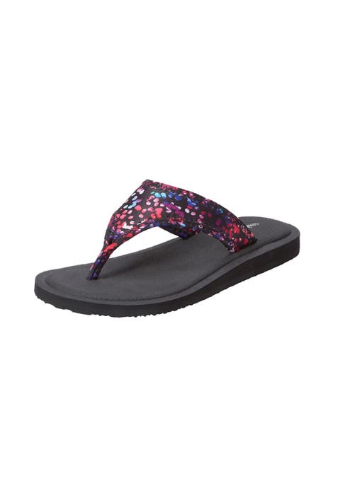 The Sylvia Soft Footbed Thong Slip On Sandal (Wide Widths Available)