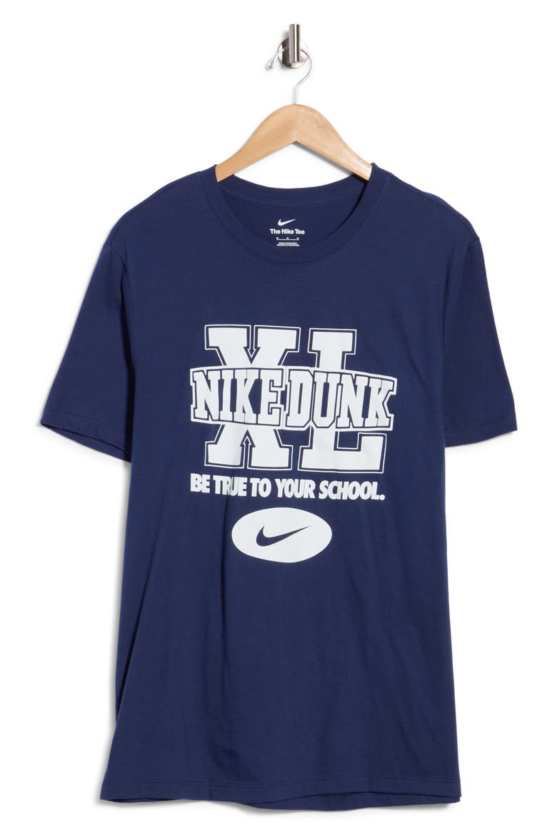 NSW Dunk Graphic T-Shirt, Main, color, MIDNIGHT NAVY