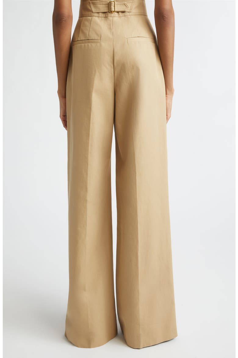 Diane Backstrap High Waist Wide Leg Pants, Alternate, color, BIRCH