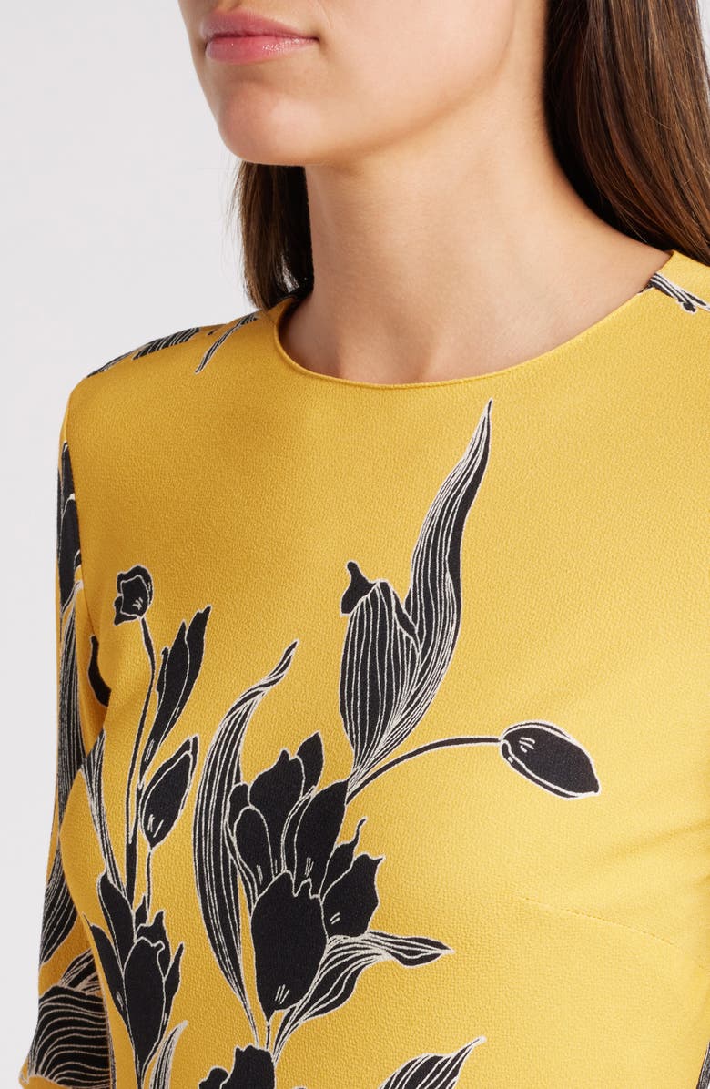 Favorite Daughter The Truly Madly Floral Print Long Sleeve Maxi Dress, Alternate, color, Buttercup Fleur