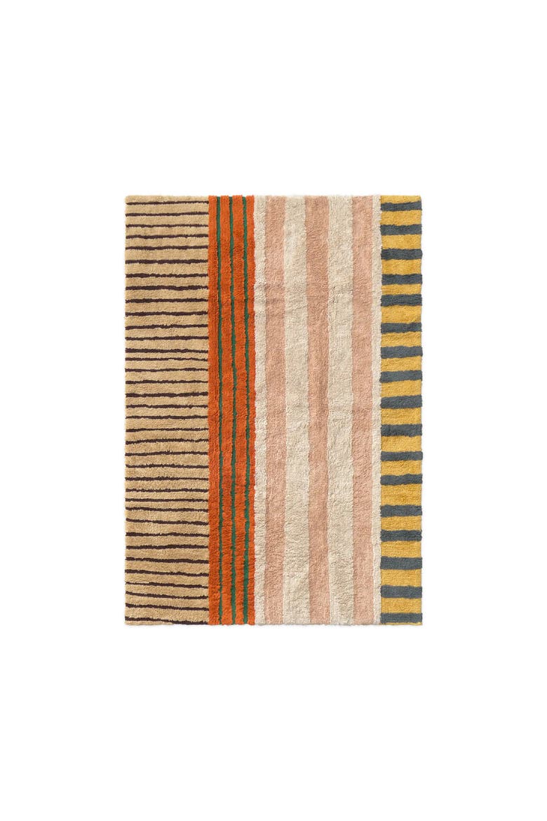 Washable Rug Color On Clay, Main, color, Orange, Rose, Natural, Honey