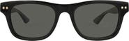 Montblanc 53mm Polarized Square Sunglasses