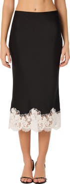 ASTR the Label Shantel Lace Trim Midi Skirt