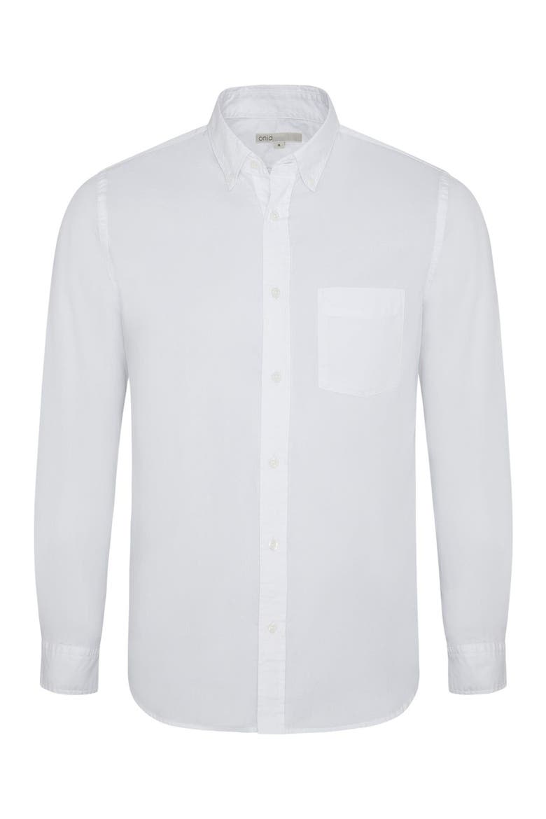 Oxford Long Sleeve Button Down, Alternate, color, WHITE