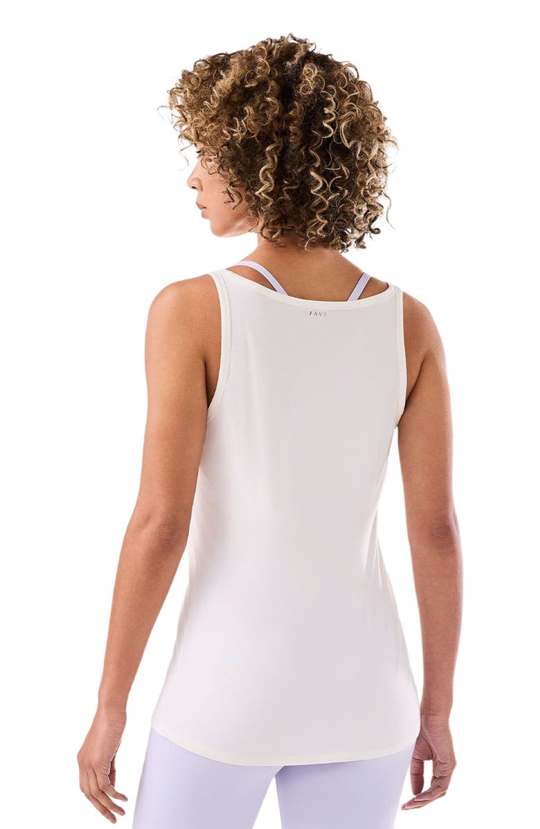 Tavi Fitted Swoop Tank, Alternate, color, Coconut