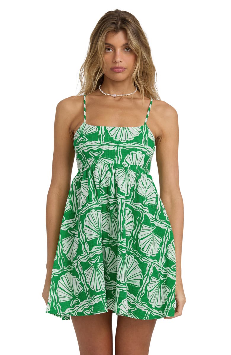 Billabong Sea Shell Minidress, Alternate, color, Kelp