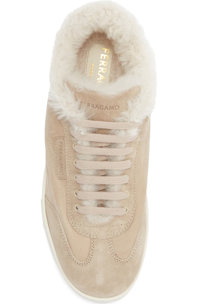 FERRAGAMO Thea Low Top Sneaker, Alternate, color, Merinillo Velour Do Mascarpone