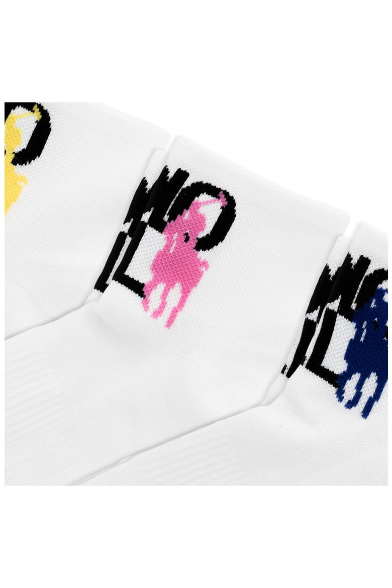 Assorted 3-Pack Pony Logo Quarter Socks, Alternate, color, WHITE MULTI