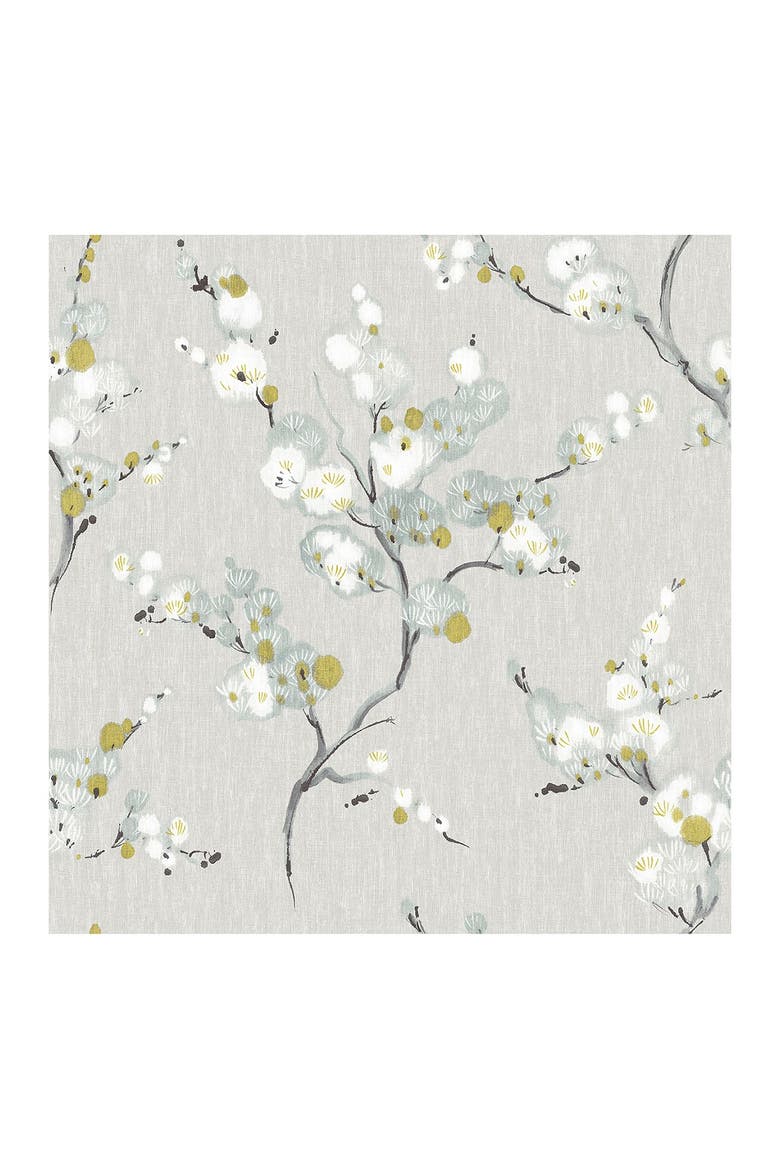 Mirei Peel and Stick Wallpaper, Main, color, GREY