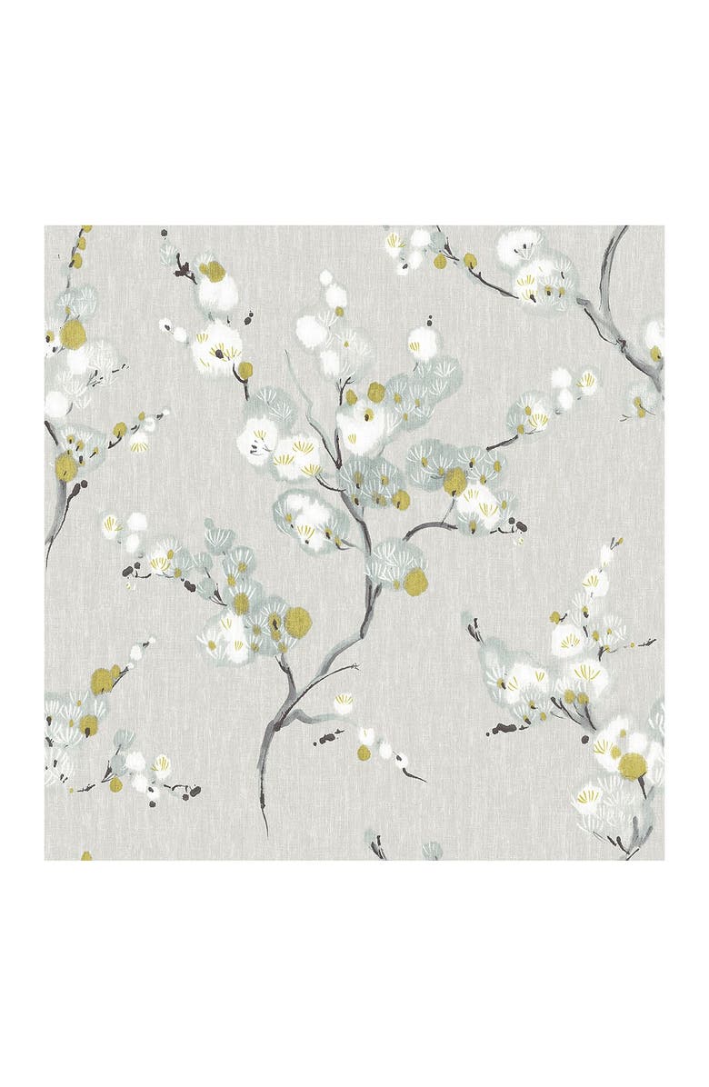 Wallpops Mirei Peel and Stick Wallpaper, Main, color, Grey