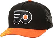 Mitchell & Ness Black/Orange Philadelphia Flyers May Flowers Pro Crown Adjustable Hat