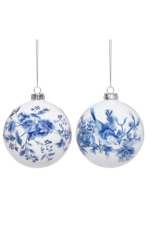 Chinoiserie Ball Ornament, Set of 6