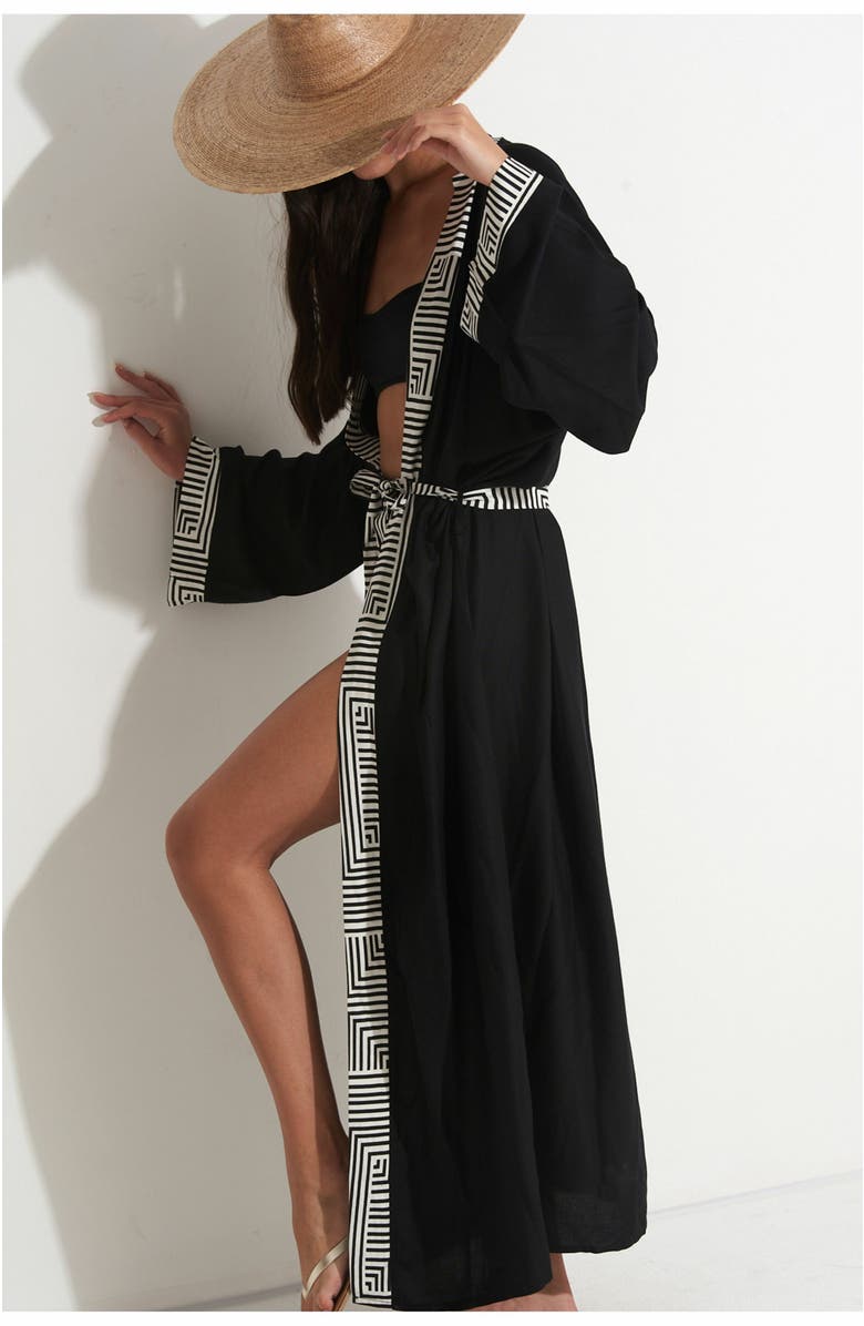 Gottex Beach Life Lee Midi Swim Cover Up Kimono, Alternate, color, 