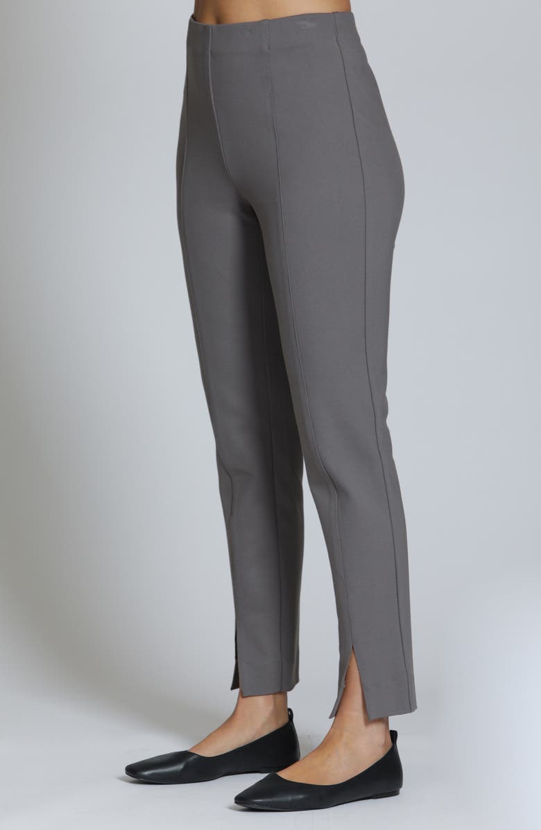 APNY Split Hem Pull-On Crop Slim Pants, Alternate, color, Pebble