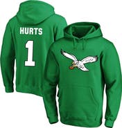 FANATICS Men's Fanatics Jalen Hurts Kelly Green Philadelphia Eagles Big & Tall Fleece Name & Number Pullover Hoodie