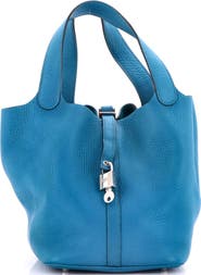 Pre-Owned Hermes Picotin Lock Bag Clemence MM