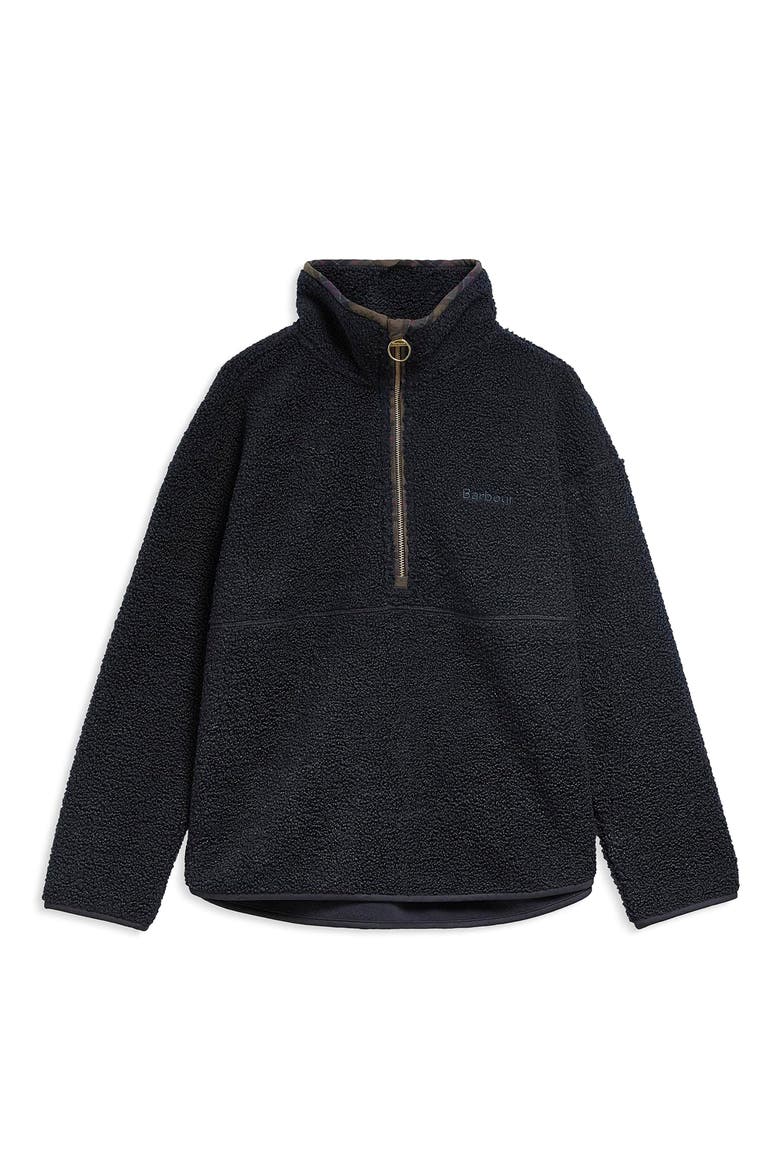 Merys Quarter Zip Fleece Pullover, Alternate, color, DARK NAVY