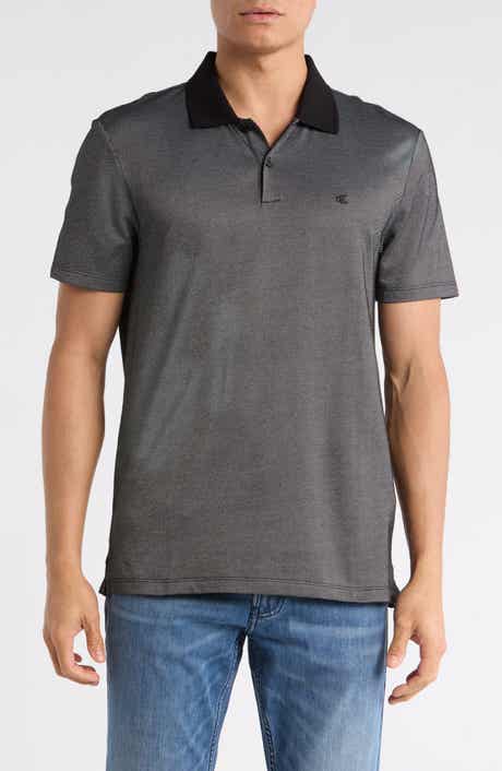 Calvin Klein Classic Fit Diagonal Jacquard Polo