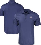 Cutter & Buck Men's Cutter & Buck Navy Miami Marlins Stars & Stripes Big & Tall Pike Eco Tonal Geo Print Stretch Recycled Polo