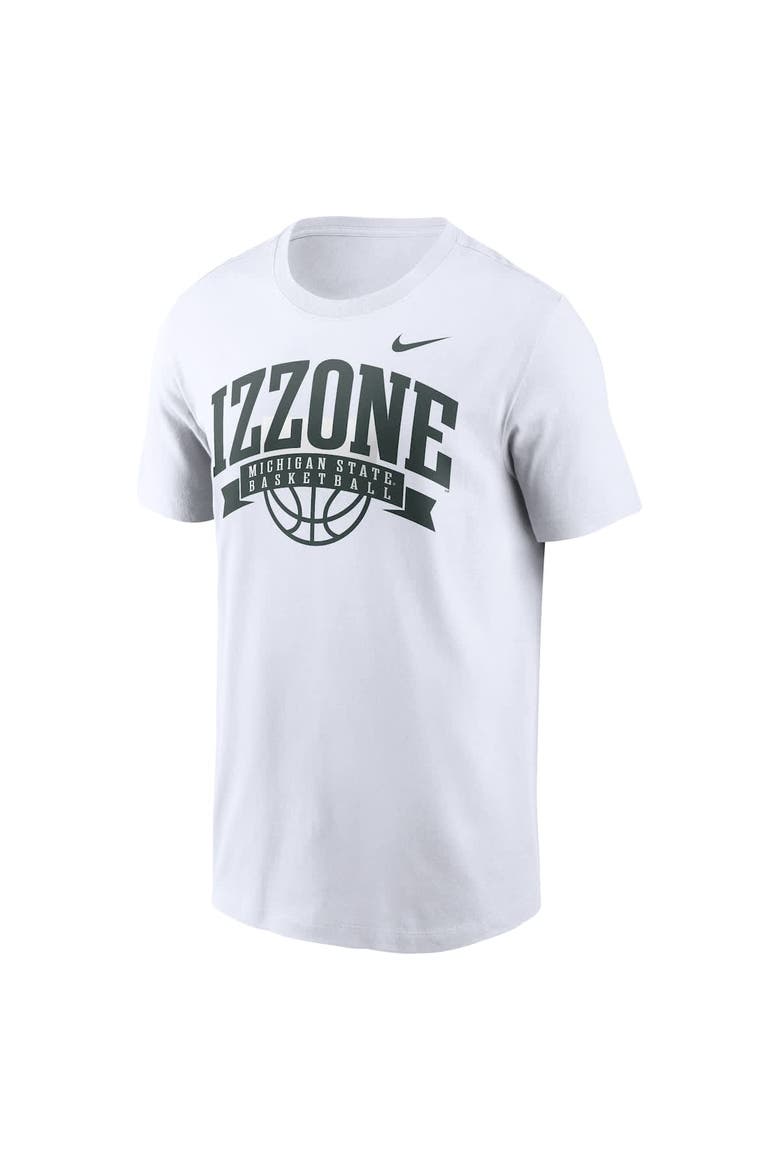 Men's Nike White Michigan State Spartans Izzone T-Shirt, Alternate, color, White
