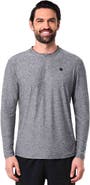 Coolibar Men's Long Sleeve Tennis T-Shirt, UPF 50+ Sun Protection, Tiebreaker