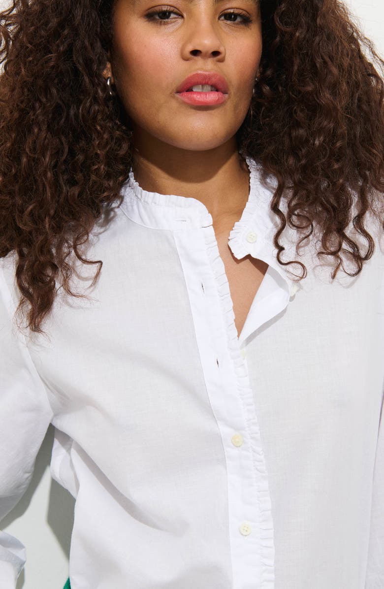 Alex Mill Yves Ruffle Shirt, Alternate, color, White