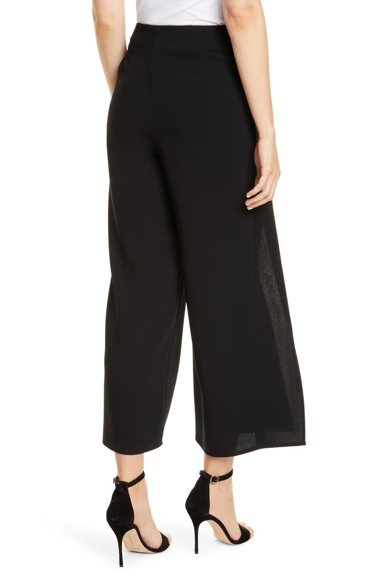 Cinq à Sept Renata Tie Waist Wide Leg Pants, Alternate, color, 