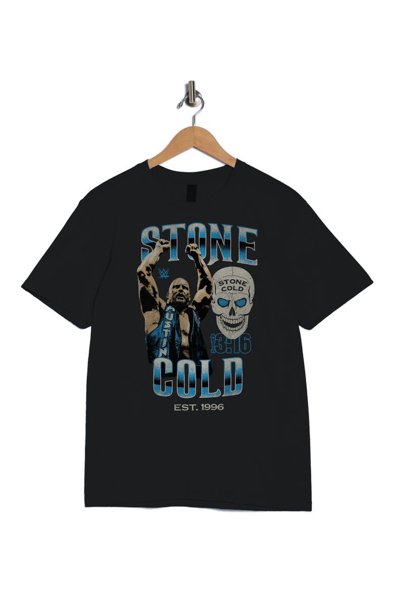 WWE Stone Cold Graphic T-Shirt, Alternate, color, BLACK