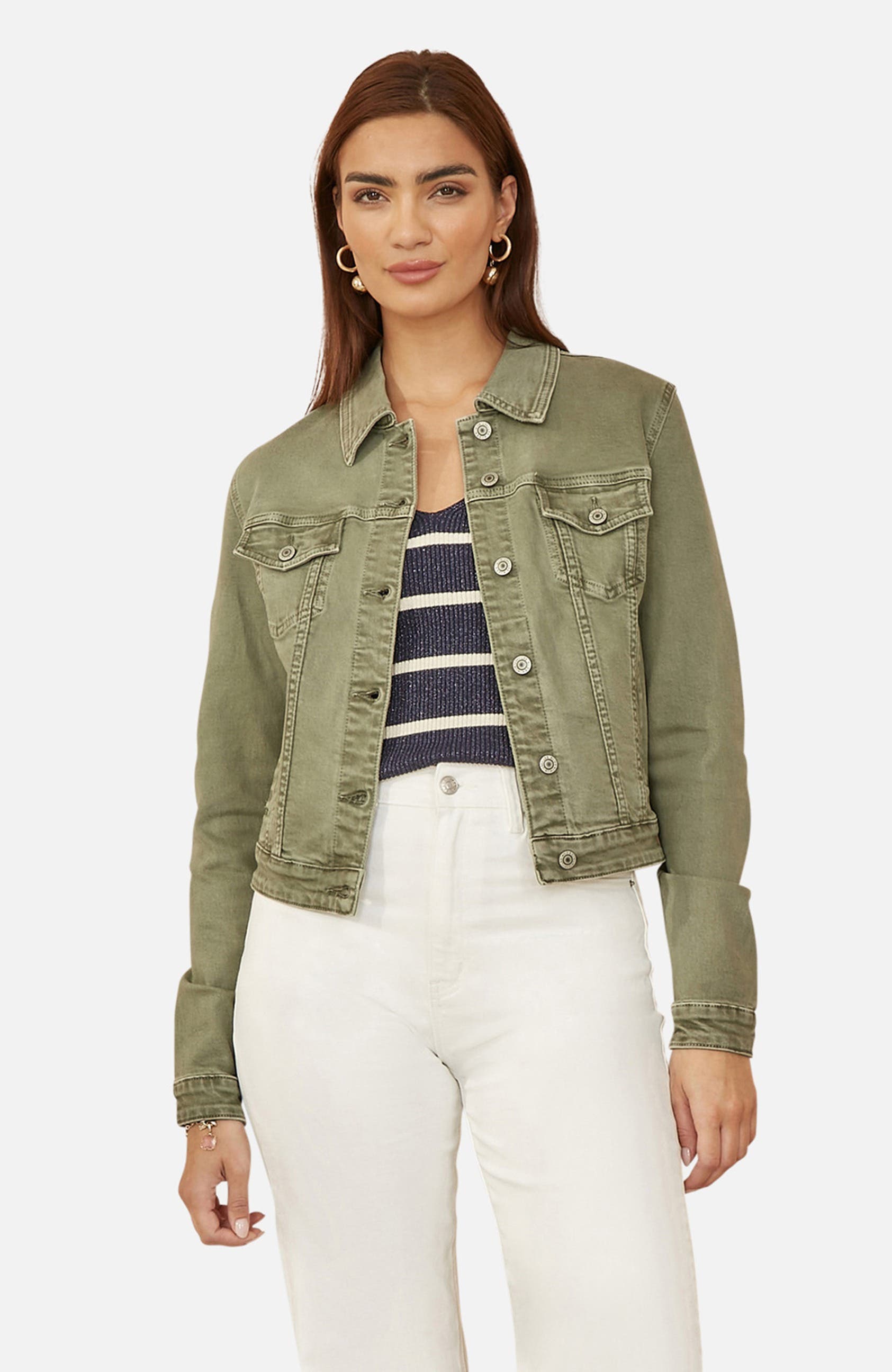 Stretch Cotton Denim Jacket - image 3