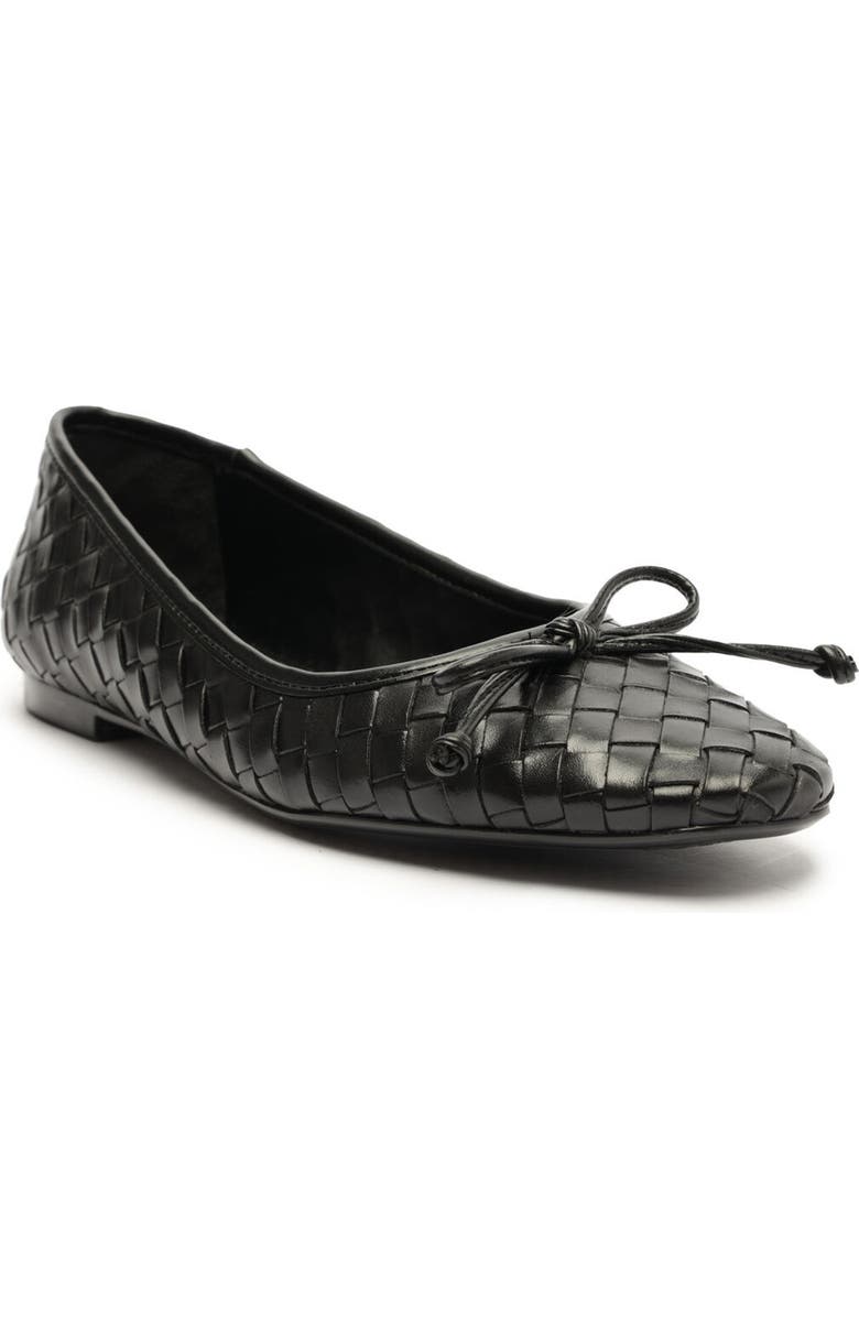 Schutz Arissa Woven Ballet Flat, Main, color, Black