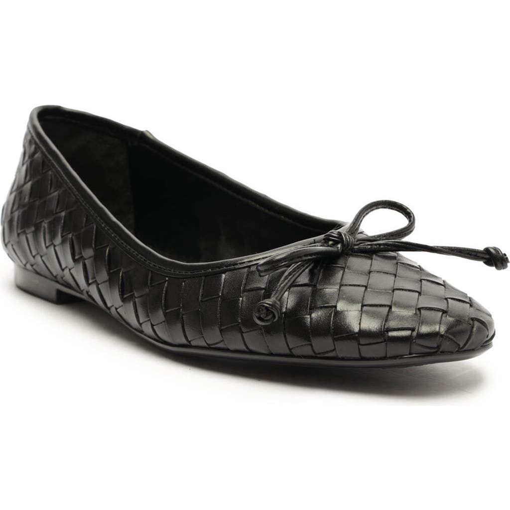 Schutz Arissa Woven Ballet Flat in Black  product